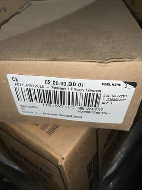 Fc21 Schlage 043156661022 Custom Lat 622 Uld Latitude Lever With Upland Trim Hall-closet