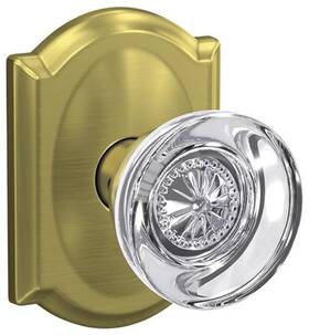 Fc21hob608cam Schlage 043156661299 Fc21-hob-cam Custom Hobson Passage And Privacy Door Knob - Brass