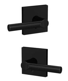 Fc21 Schlage 043156661725 Custom Broadway Collins Black Interior Bed/bath Hall/closet Door Handle