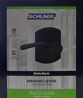 Schlage 043156719716 Merano Lever Greenwich Trim Hall And Closet