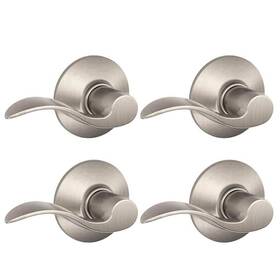 Schlage 043156760510 Accent Satin Nickel Passage Hall/closet Door Handle