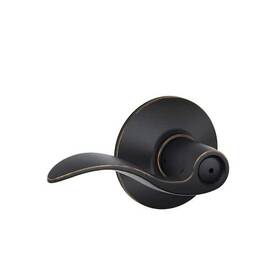 Schlage 043156779093 Accent Aged Bronzed Privacy Bed/bath Door Handle