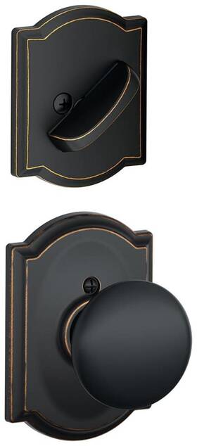 F59ply716cam Schlage 043156804412 F59-ply-cam Plymouth Single Cylinder Interior Pack - Bronze