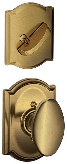 F59sie609cam Schlage 043156804788 F59-sie-cam Siena Single Cylinder Interior Pack - Brass