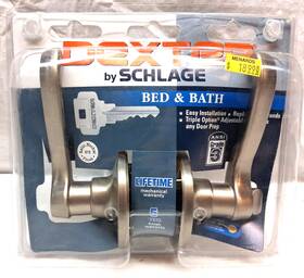 Schlage 043156818327 Nos / Dexter By Bed And Bath Satin Nickel Door Handle - Left Hand