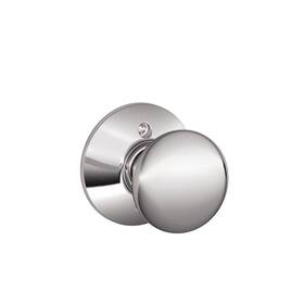 F170 Schlage 043156938384 Plymouth Knob Non-turning Lock Bright Chrome Ply 625