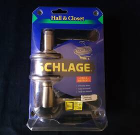 Schlage 043156961580 Flair Antique Brass Passage Hall / Closet Door Lever F10 V Fla 609 New