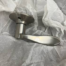 Schlage 043156974665 Accent Left-hand Non-turning One Sided Dummy Door Lever Brushed Nickel