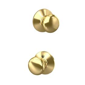 F10ply605 Schlage 043156988228 F10 Ply 605 Plymouth Door Knob Hall And Closet Passage Lock Bright Brass