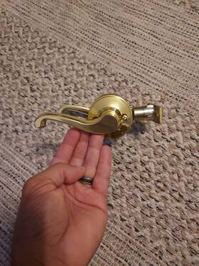 Schlage 043156991990 Dexter Passage Lever J10 Las 605 Rh La Salle Bright Brass Door Handle