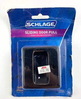 Sc990b-716 Schlage 044074681284 Sliding Door Pull Aged Bronze