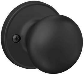 J170 Schlage 194555037694 Stratus Non-turning Pair Of 2 Dummy Door Knob Round Matte Black Handle