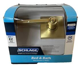 Schlage 194555138025 Satin Nickel Universal Passage Door Handle Bed And Bath F40 V Lat 608