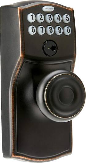 10-063 Schlage 313016825872 Fe595 Cam 716 16-211 Camelot By Georgian Keypad Knob With Flex Lo