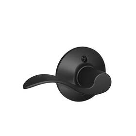 Schlage 313095632613 Accent Matte Black Left Handed Dummy Door Handle