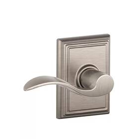Schlage 445025058040 Accent Satin Nickel Passage Hall/closet Door Handle With Addison Trim