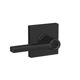 Schlage 705353488122 Latitude Matte Black Keyed Entry Door Handle With Collins Trim