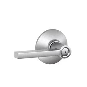 Schlage 726084145283 Satin Chrome Push Button Locking Privacy Bed And Bath Interior Door Handle