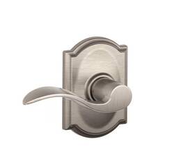 Schlage 726084630741 Accent Satin Nickel Passage Hall/closet Door Handle With Camelot Trim