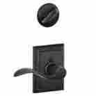 Schlage Accent X Addison Rose 1-3 8-in To 4-in Aged Bronze Traditional Door 0043156255702