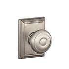 Schlage Addison Collection Satin Nickel Hall And Closet Knob F10 Geo 619 Add 043156149124