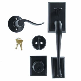 Schlage Addison Single Cylinder Handle Set F60 Add 622 Acc Rh Black Open Box