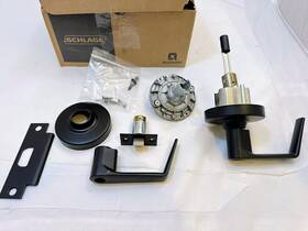 Al40sat622 Schlage Saturn Privacy Door Lever Set Bath Push Lock Grade 2 Black Al40sat622 Schlage Saturn Privacy Door Lever Set Bath Push Lock Grade 2 Black