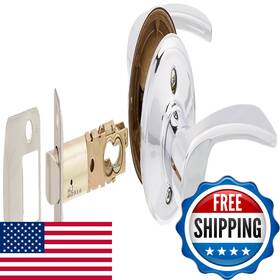 B0055hkcpg Schlage F10 Mer 625 16-080 10-027 Merano Hall And Closet Lever Bright Chrome