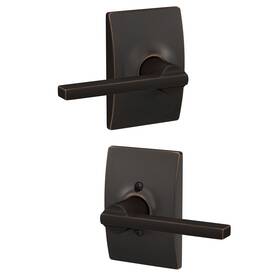 B005e5bqli Schlage F10 Lat 716 Cen Latitude Door Lever Century Trim Aged Bronze Hall Closet