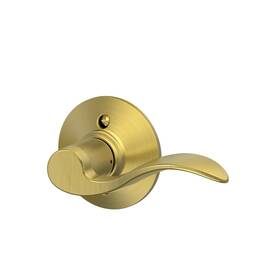 B00xvre0ge Schlage Accent Lever Non-turning Lock Satin Brass Right Handed F170 Acc 608 Rh