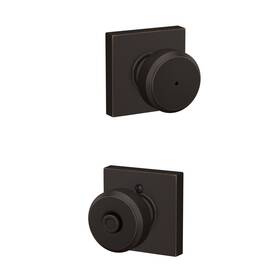 B0944tzm23 Schlage F40 Bwe 716 Col Bowery Knob With Collins Trim Bed/bath Privacy Door Lock