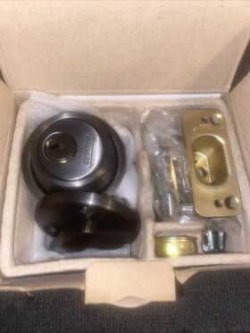 B560p6 Schlage - B Series Single Cylinder Deadbolt -613 Oil Rub Bronze