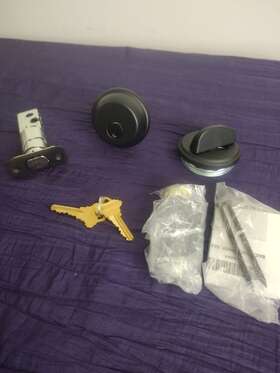 B60622 Schlage Grade 1 Deadbolt Matte Black