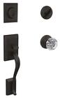 Fc60 Schlage Custom Addison Aged Bronze Door Handleset Alexandria Glass Knob