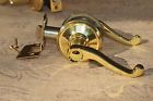F605-238 Schlage Door Levers- Gold - Knobs -locking French