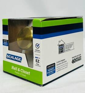 F10-bwe-608 Schlage New F10-bwe 608 Col Bowery Passage Door Knob Set