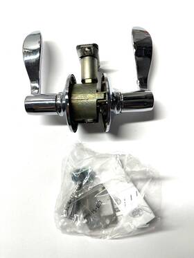 F10acc625 Schlage F10 Acc 625 Accent Lever Hall And Closet Lock Bright Chrome Left Or Right