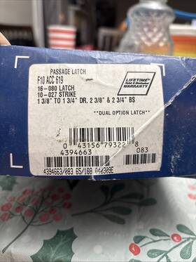F10ava619 Schlage F10 Acc 619 Passage Latch