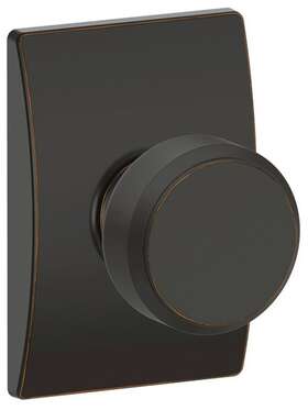 F10bwe716cen Schlage F10-bwe-cen Bowery Passage Door Knob Set - Bronze