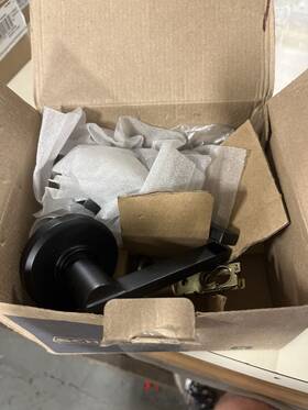 F10lat622gsn Schlage Latitude Passage Lever Set Matte Black
