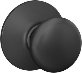 F10ply622  Schlage Matte Black Passage Door Knob Hall Closet Lock Grade 2 Durable Hardware