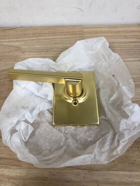 F170lat608cen Schlage Latitude Dummy Door Lever With Century Trim In Satin Brass