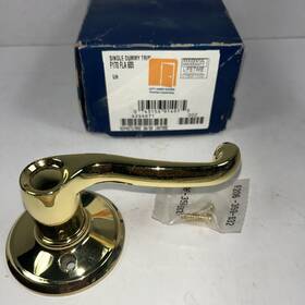 F170lh605 Schlage F170 Lh 605 Lever Door Knob Single Dummy Trim Bright Brass