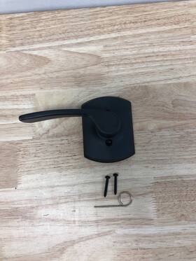 F170mer716grwlh Schlage Merano Left-handed Dummy Door Lever With Greenwich Trim - Aged Bronze