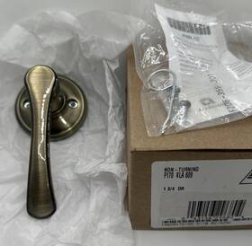 F170vla609 Schlage Avila Passage Door Lever Set Antique Bronze F10 Vla 609 Handle Brass