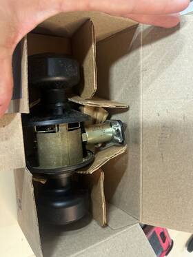 F40bwe622 Schlage Bowery Privacy Door Knob Set - Matte Black