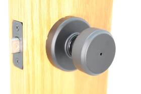 F40bwe622gsn Schlage Bowery Privacy Knob Greyson Trim Matte Black #907