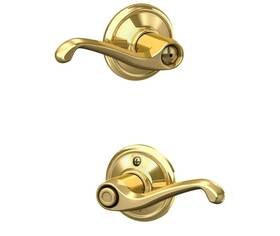 F40fla60 Schlage Vintage 1996 Door Tubular Lock Privacy Bed/bath Lever Brass Finish F40
