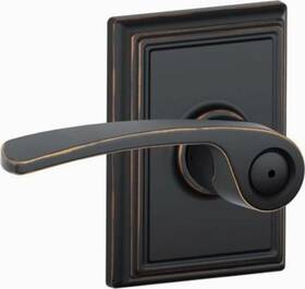 F40mer716add Schlage F40-mer-add Merano Privacy Door Lever Set - Bronze