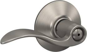 F40vacc619 Schlage F40 V Acc 619 Accent Door Lever Bed And Bath Privacy Lock Satin Nickel